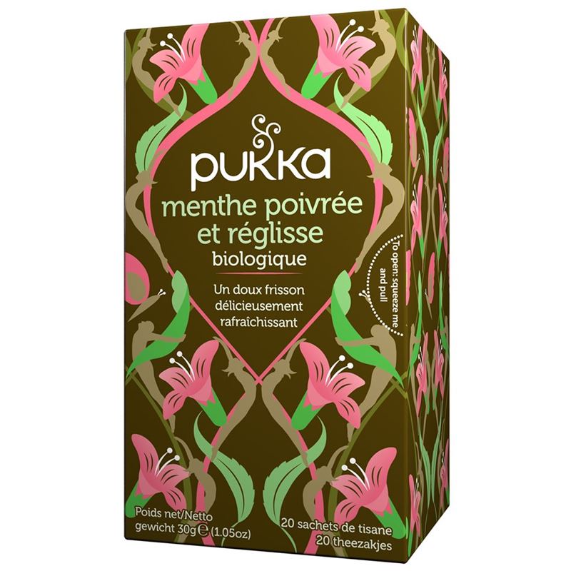 PUKKA Menthe poivrée Réglisse Thé bio Btl 20 Stk