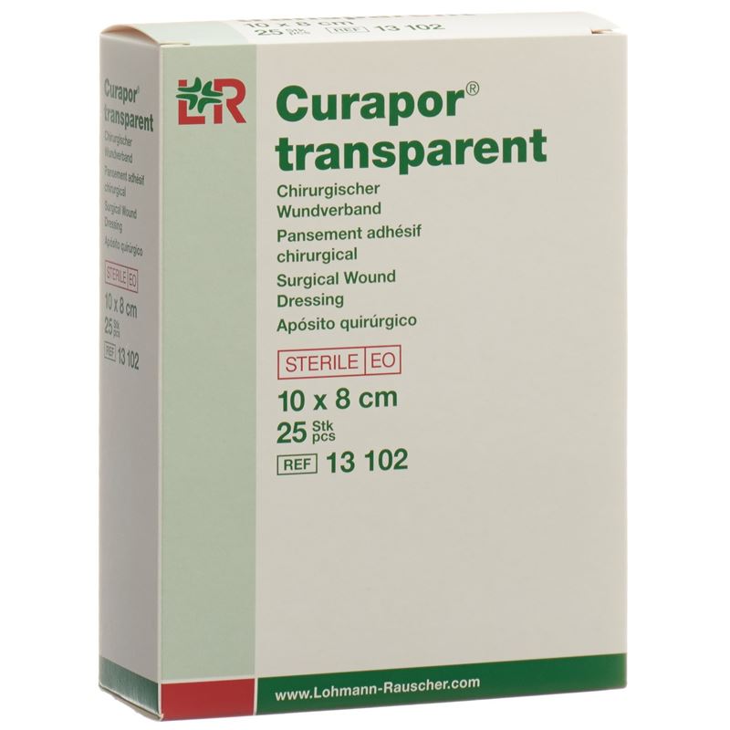 CURAPOR Wundverband 8x10cm transparent 25 Btl