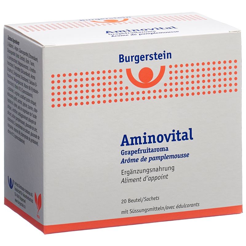 BURGERSTEIN Aminovital Plv Grapefruitarom 20 Btl