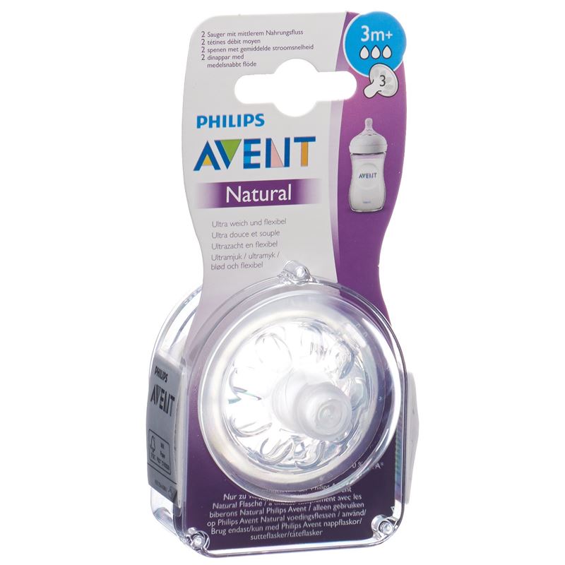 AVENT PHILIPS Natural Sauger 3 3M+ 2 Stk