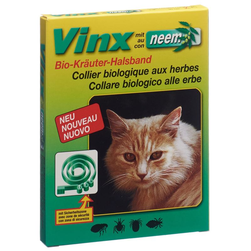 VINX Neem Kräuter Halsband 35cm Katze grün