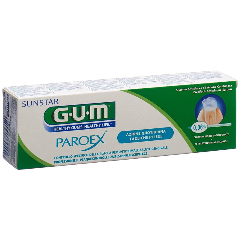 GUM SUNSTAR PAROEX Zahnpasta 0.06 % chlorhex 75 ml