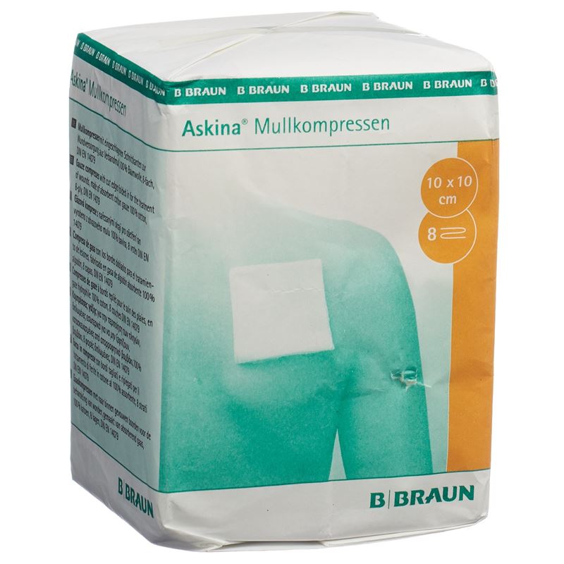 ASKINA Mullkompresse 10cmx10cm 100 Stk