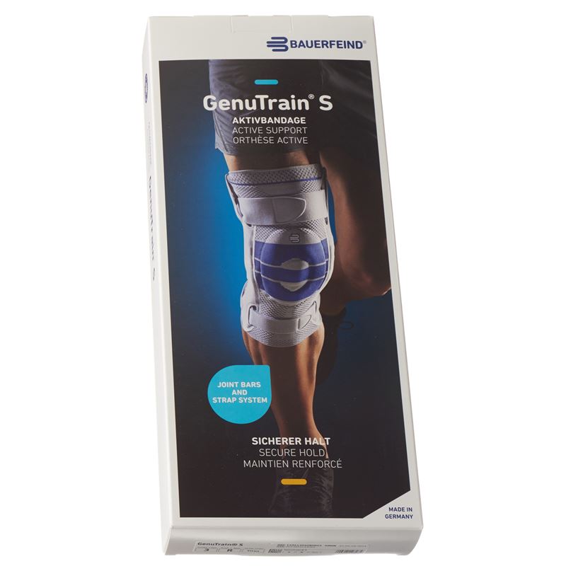 GENUTRAIN S Aktivbandage Gr3 links titan