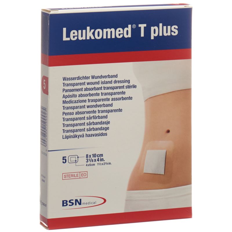 LEUKOMED T plus trans Verb 8x10cm 5 Stk