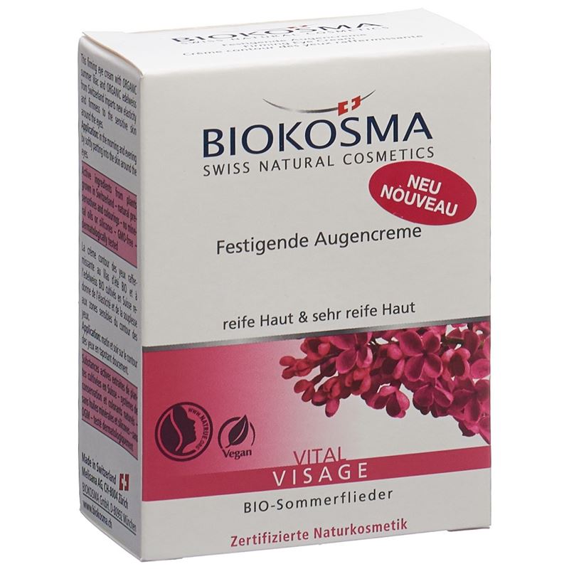 BIOKOSMA Vital Festig Augencr Bio Sommerfli 15 ml