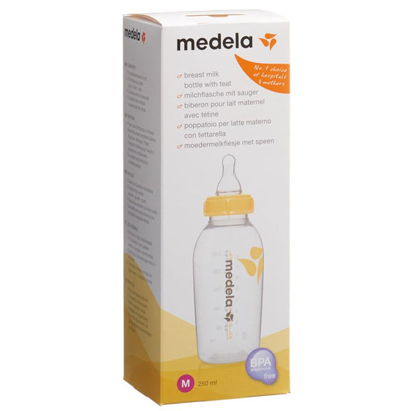 MEDELA Milchflasche 250ml mit Sauger M 4-6 Monate