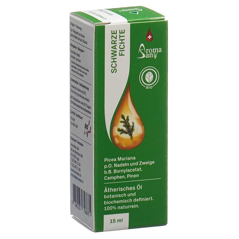 AROMASAN Schw Fichte Nadel Äth/Öl Schachtel 15 ml