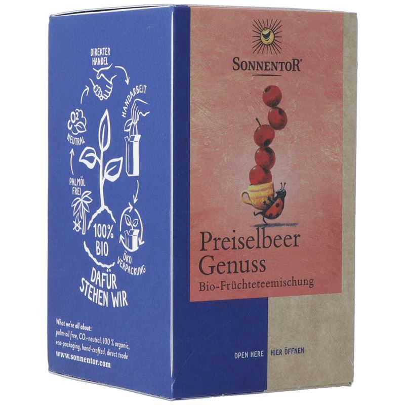 SONNENTOR Preiselbeer Genuss Tee 18 Stk