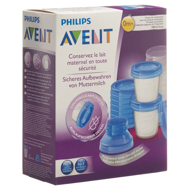 AVENT PHILIPS VIA Muttermilch Becher Set