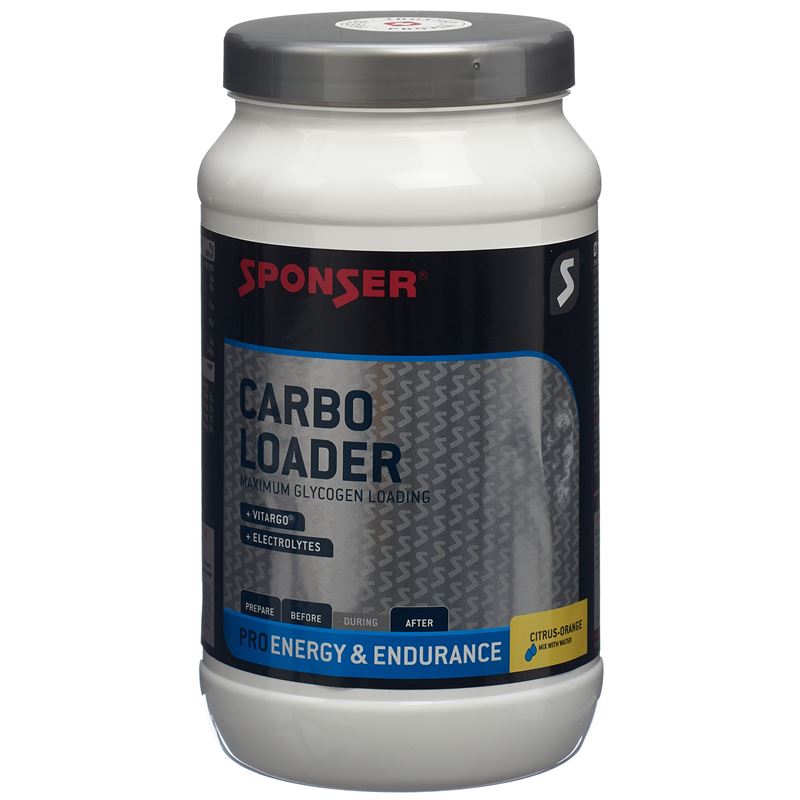 SPONSER Carbo Loader Plv Citrus Orange Ds 1200 g