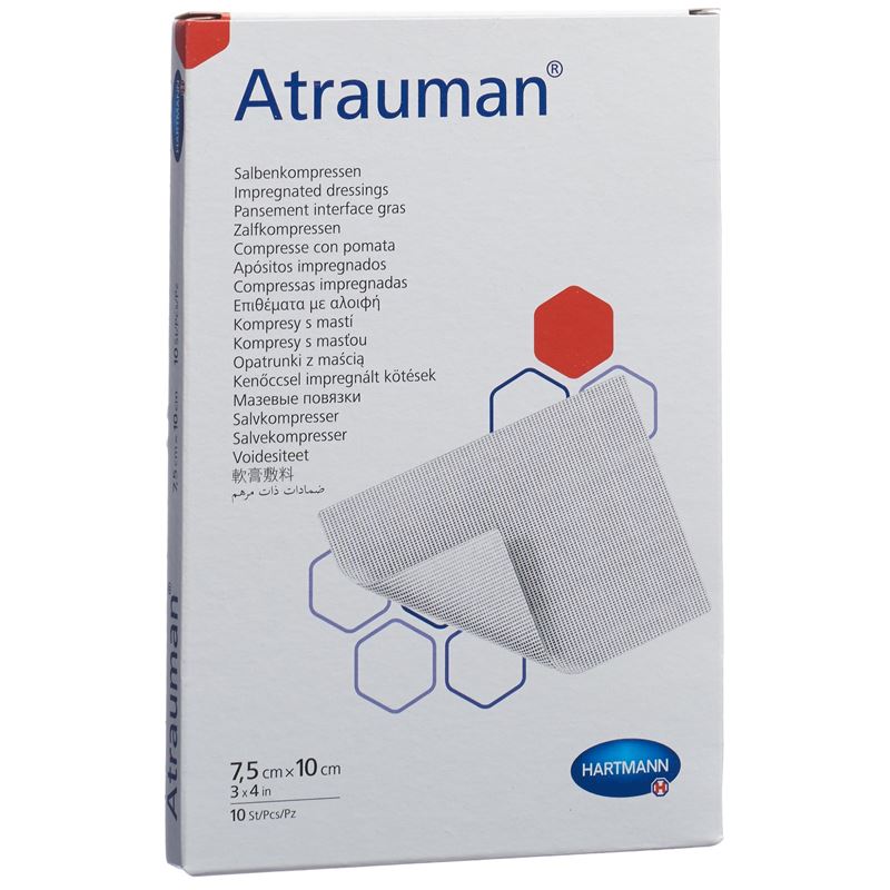 ATRAUMAN Salbenkompressen 7.5x10cm steril 10 Stk