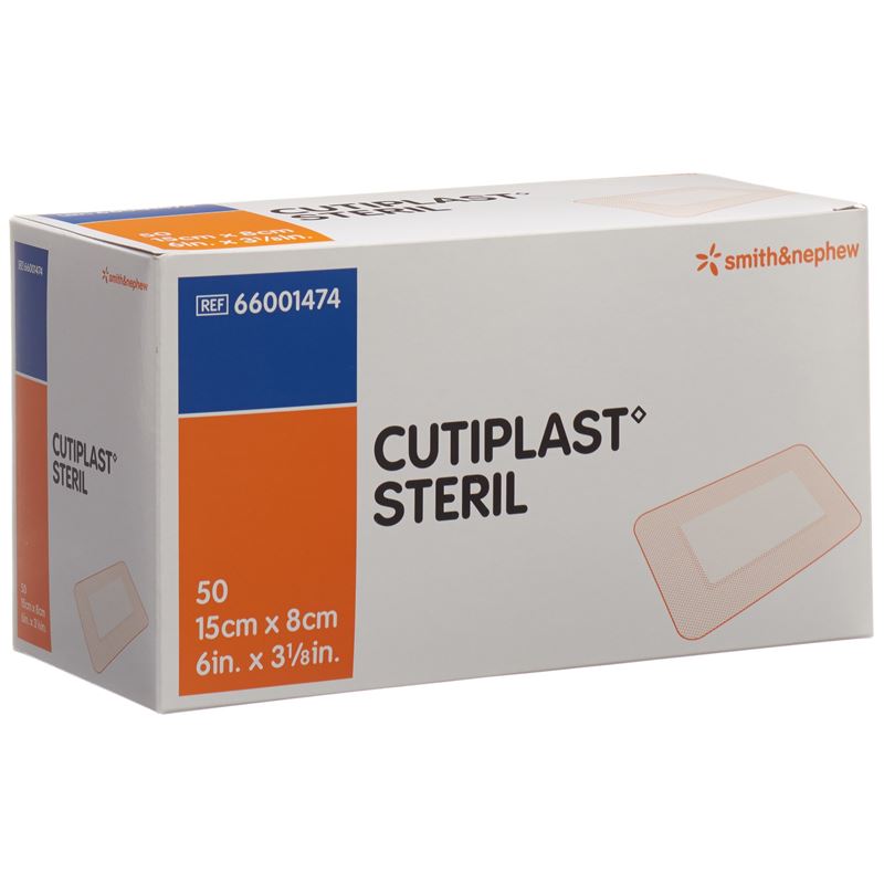 CUTIPLAST STERIL Wundverb 15cmx8cm weiss 50 Stk