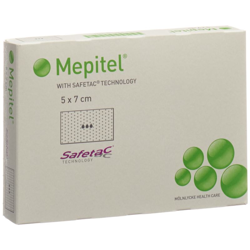 MEPITEL Wundauflage 5x7cm Silik Btl 5 Stk