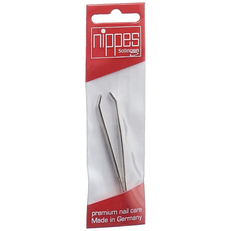 NIPPES Pinzette 8cm gebogen vernickelt