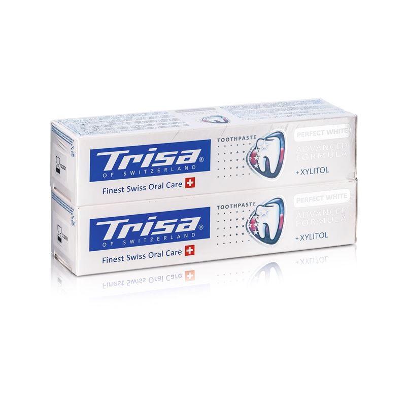 TRISA Zahnpasta Perfect White DUO 2 x 75 ml