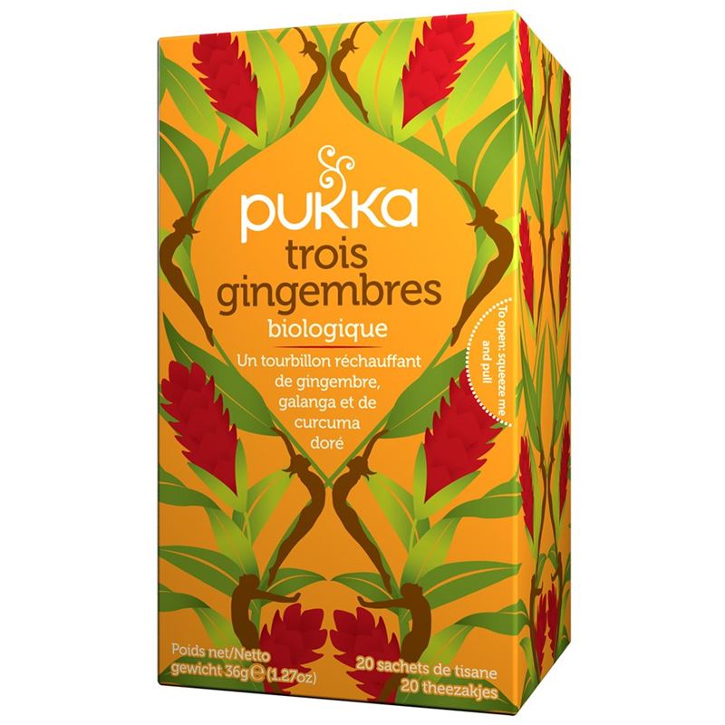 PUKKA Trois Gingembres Thé bio Btl 20 Stk