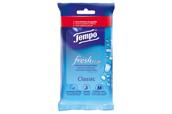 TEMPO Feuchttücher Fresh to go Classic 10 Stk