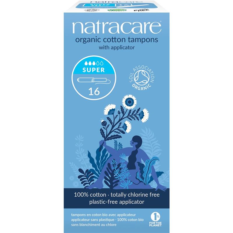 NATRACARE Tampons mit Applikator super 16 Stk