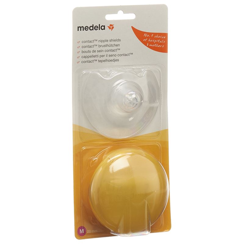 MEDELA Contact Brusthütchen M 20mm mit Box 1 Paar