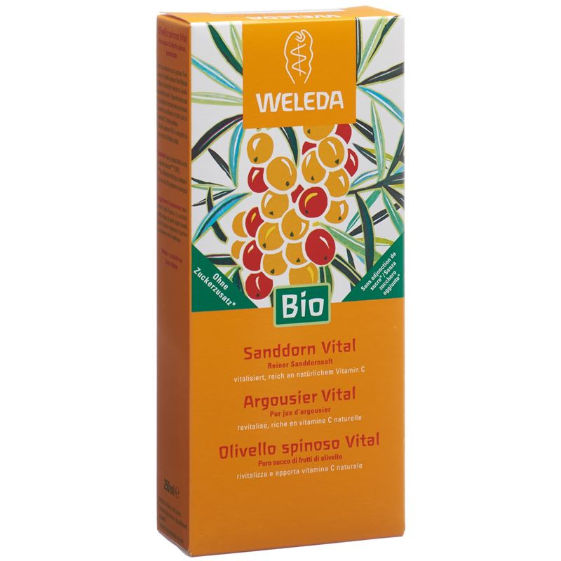 WELEDA Sanddorn Vital Saft Fl 250 ml