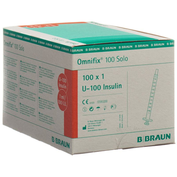 BRAUN Omnifix 100 Insulin 1ml solo L 100 Stk