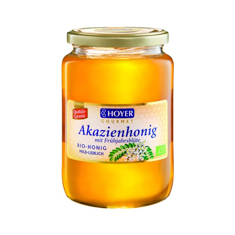 HOYER Akazienhonig m Frühjahrsblüten Bio Glas 1 kg