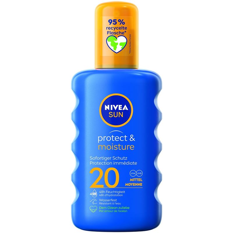 NIVEA Sun Protect&Moisture Sonnenspr LSF20 200 ml