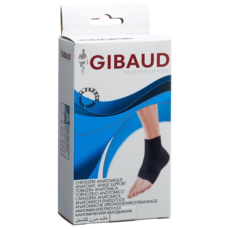 GIBAUD Sprunggelenkbandage anatom Gr3 25-28cm schw