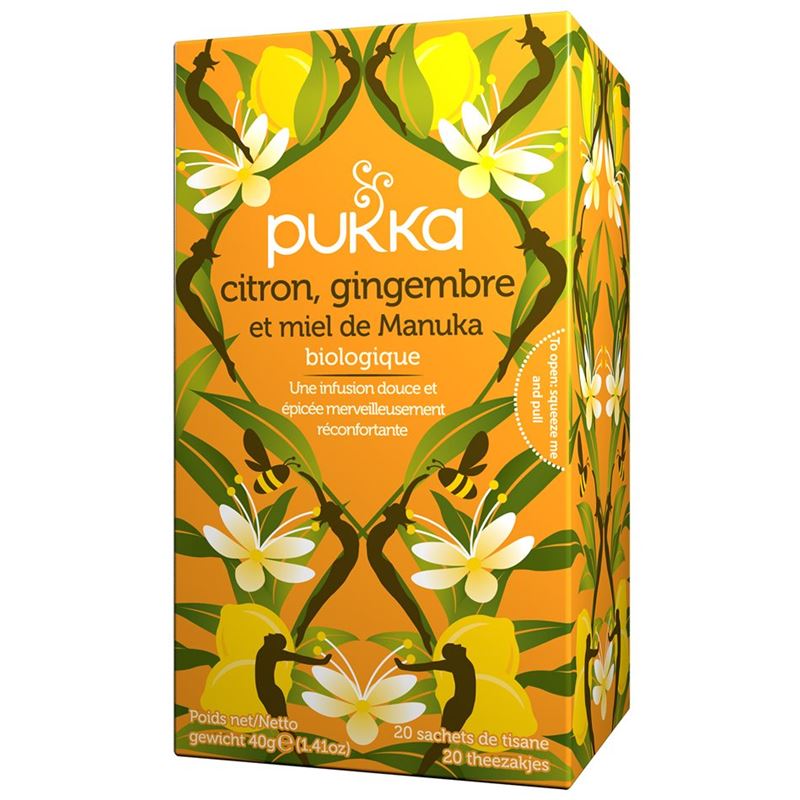 PUKKA Citron Gingemb&Miel Manu Thé bio Btl 20 Stk