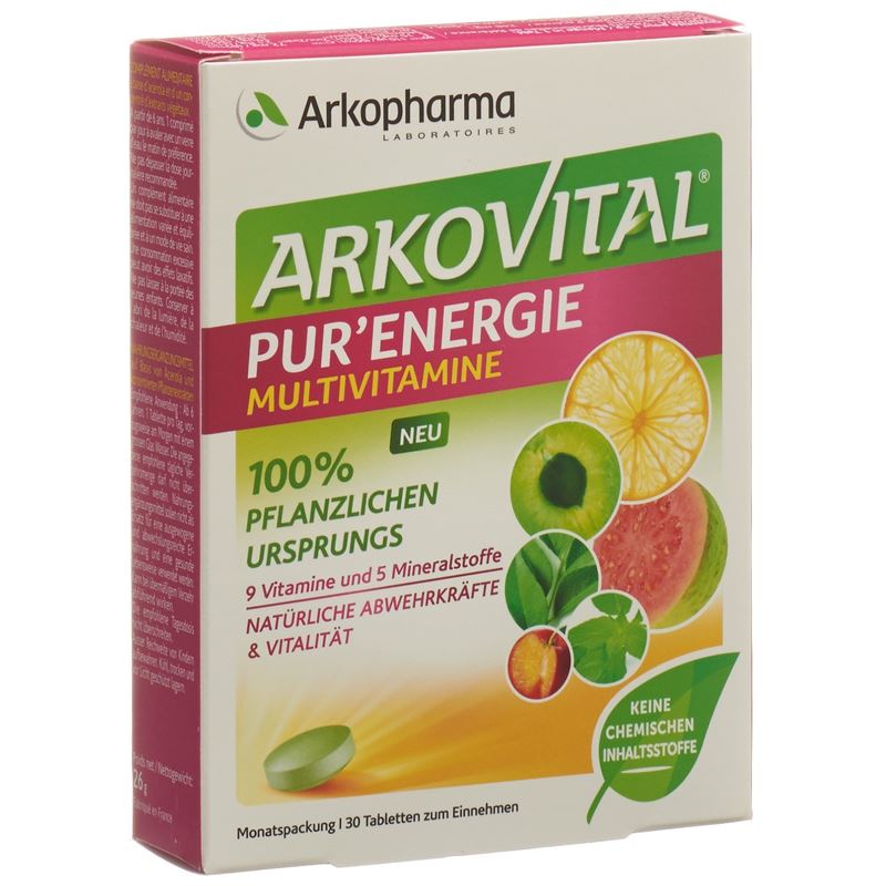 ARKOVITAL Pur'Energie Tabl Vitamin+Mineral 30 Stk