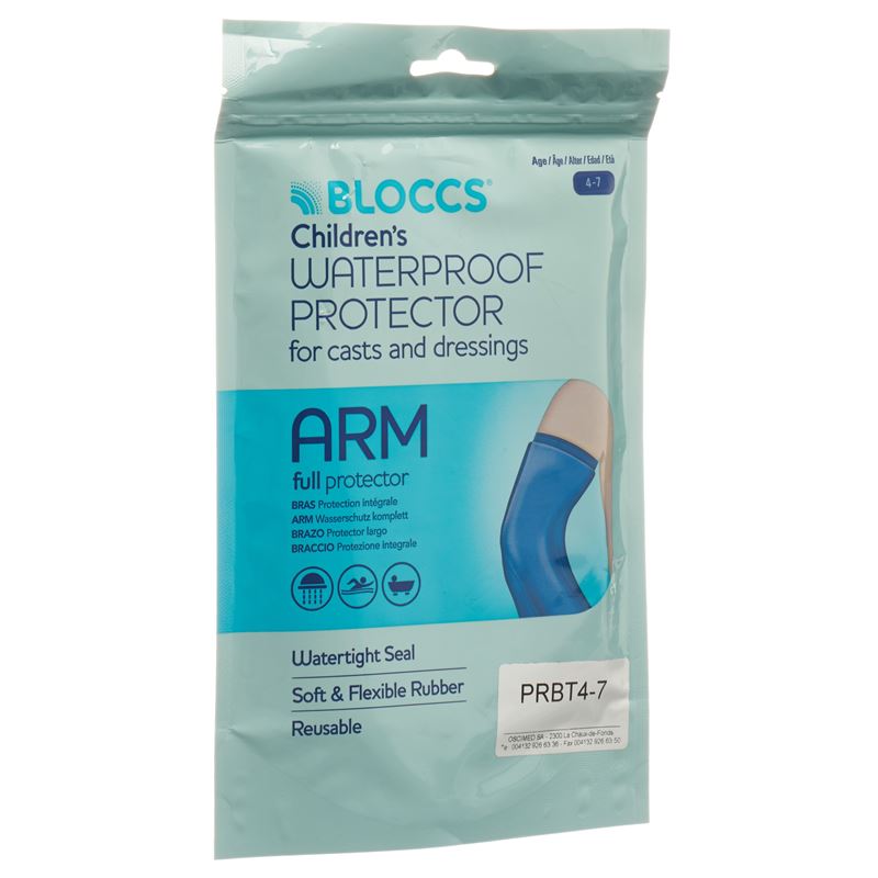 BLOCCS Bad Dusch Wasserschutz Arm 17-28/51cm Kind