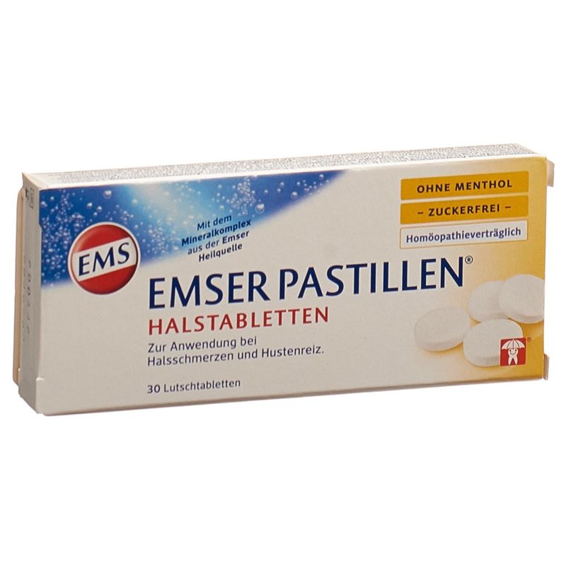 EMSER Pastillen zuckerfrei ohne Menthol 30 Stk