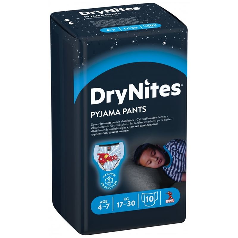 HUGGIES DRYNITES Nachtwindeln Boy 4-7Jahre 10 Stk