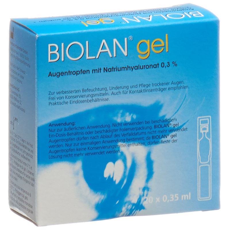 BIOLAN Augengel 20 Monodos 0.35 ml