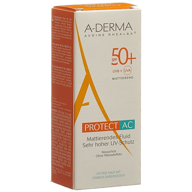 A-DERMA PROTECT-AC mattierendes Fluid SPF50+ 40 ml