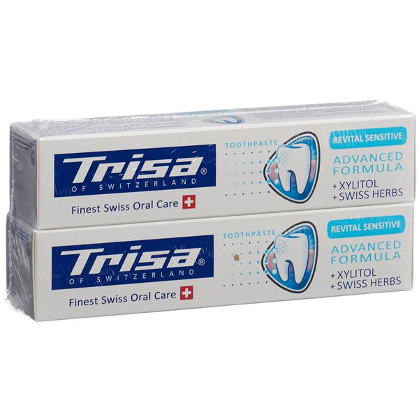 TRISA Zahnpasta Revital Sensitive DUO 2 x 75 ml