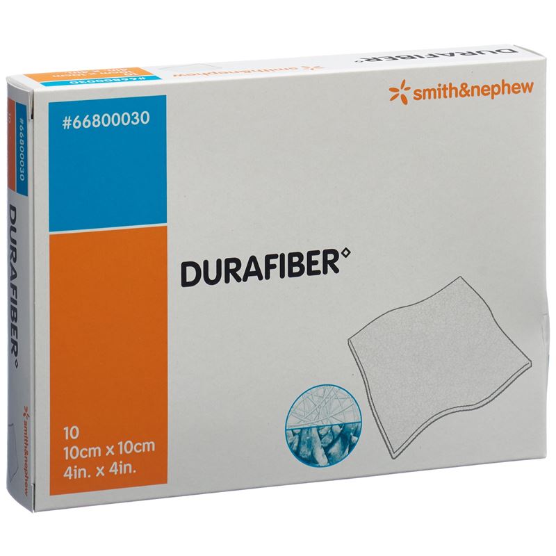 DURAFIBER Wundauflage 10x10cm steril 10 Stk