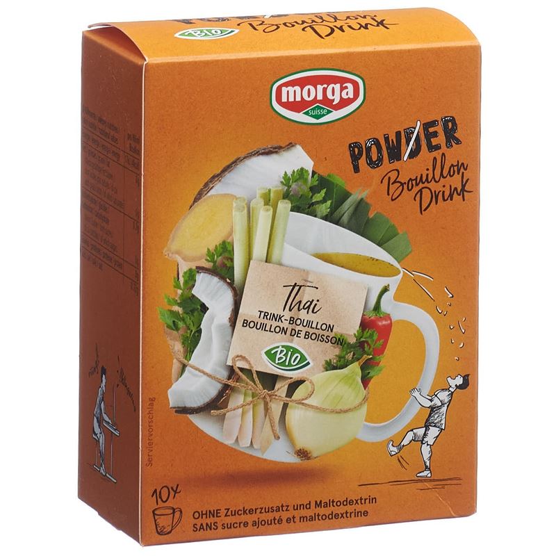 MORGA PowerPowder BouillonDri Thai Bio 10 Btl 4 g